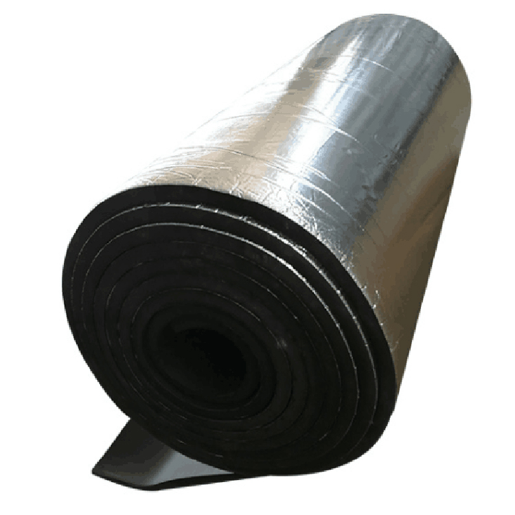 Gummed aluminum foil rubber foam